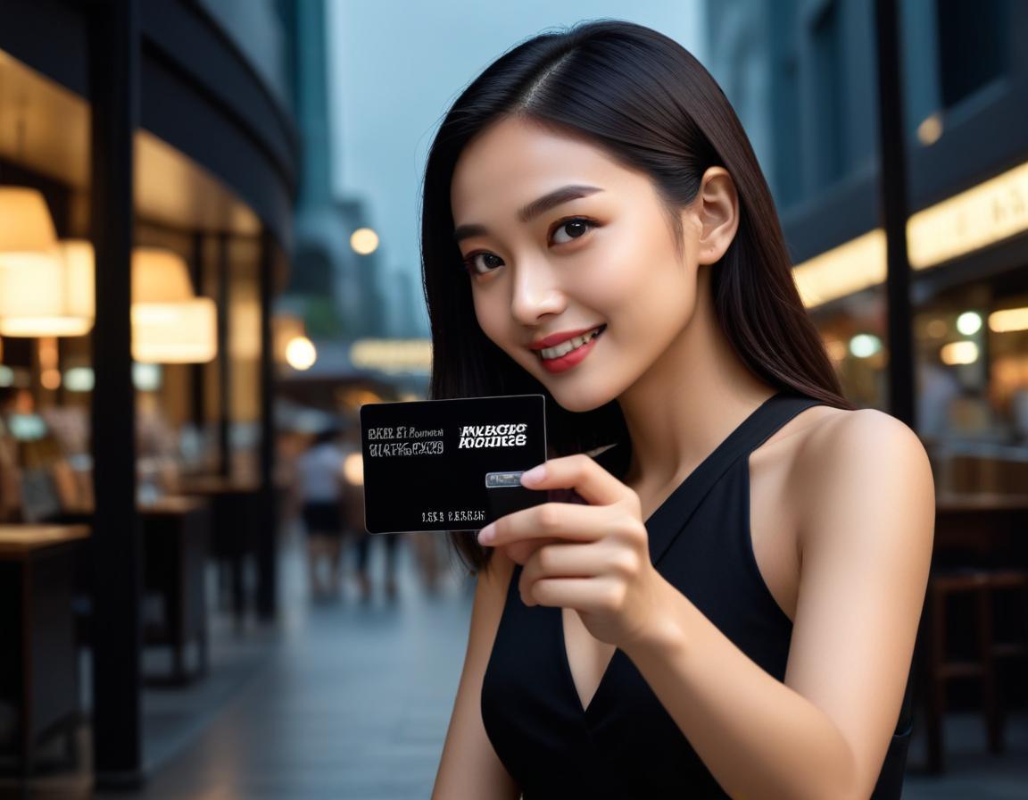 บัตรเครดิตสีดำหลากหลายประเภท วางเรียงกันบนพื้นหลังสีขาว