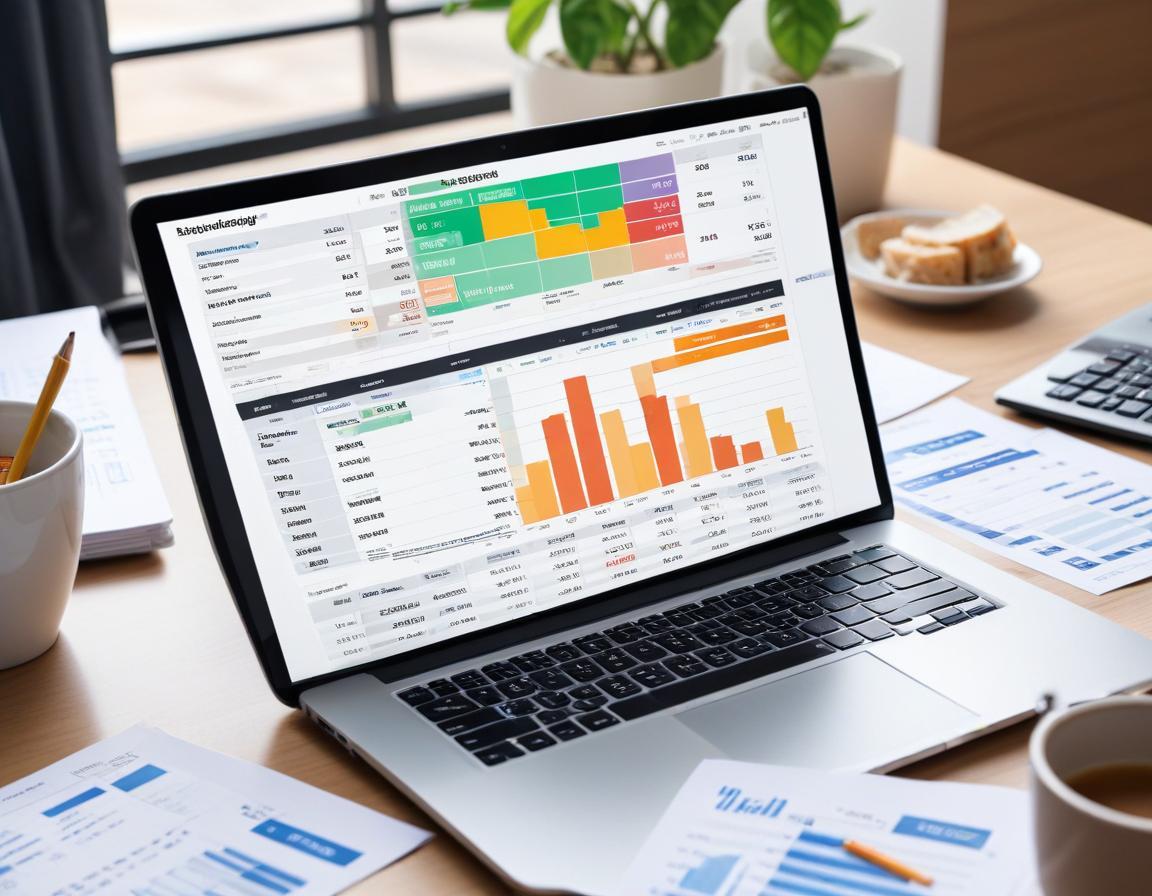 แอพการเงินส่วนบุคคลในมือถือบนโต๊ะคาเฟ่พร้อมการแสดงรายรับรายจ่าย