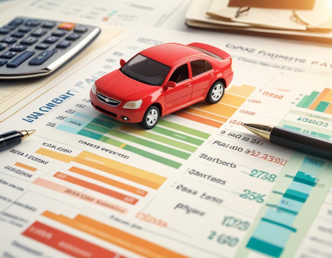 บุคคลกำลังใช้เครื่องคิดเลขสำหรับคำนวณการผ่อนชำระสินเชื่อรถยนต์