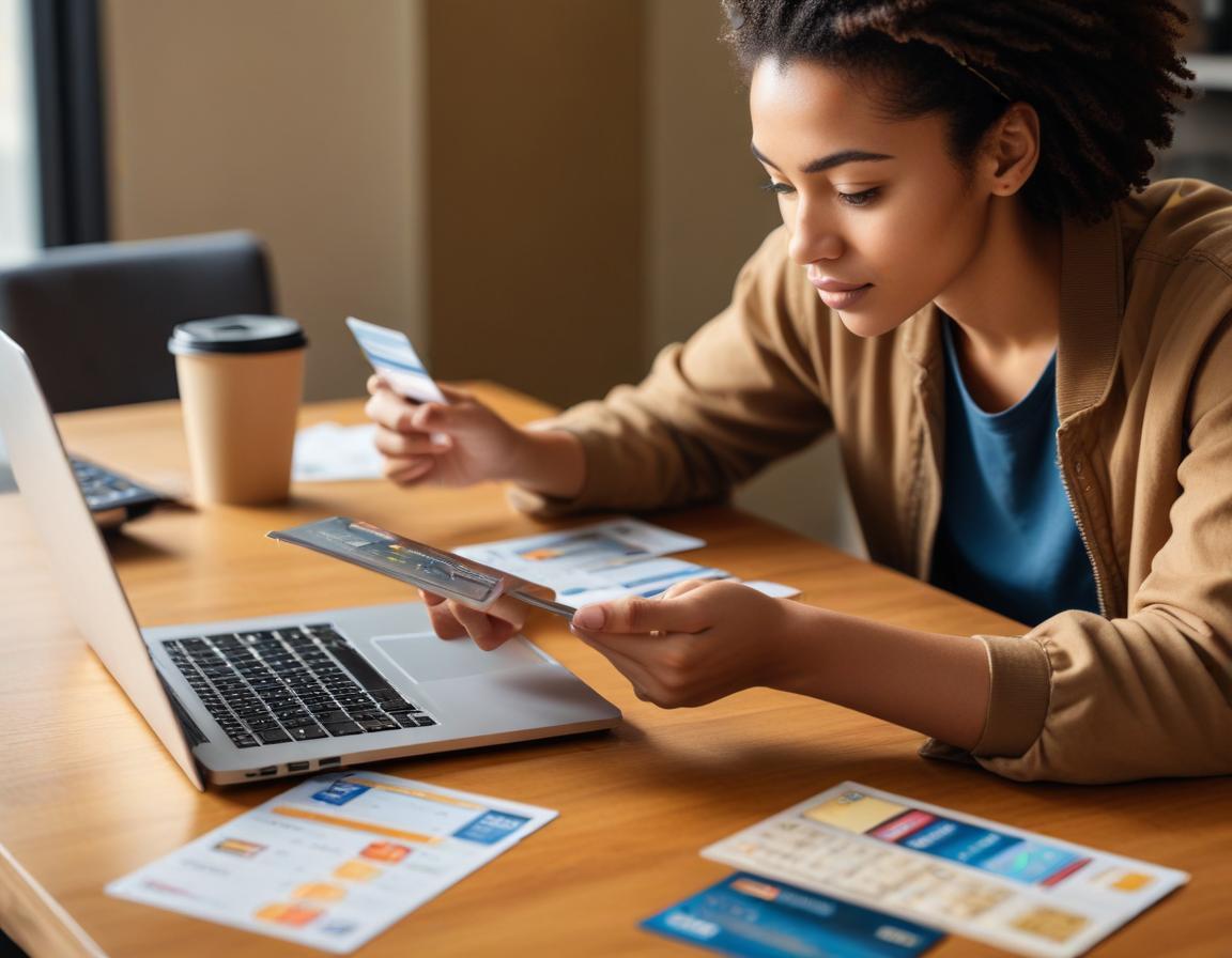 ภาพการเตรียมเอกสารสำหรับสมัครบัตรเครดิตครั้งแรก วางเอกสารบนโต๊ะ