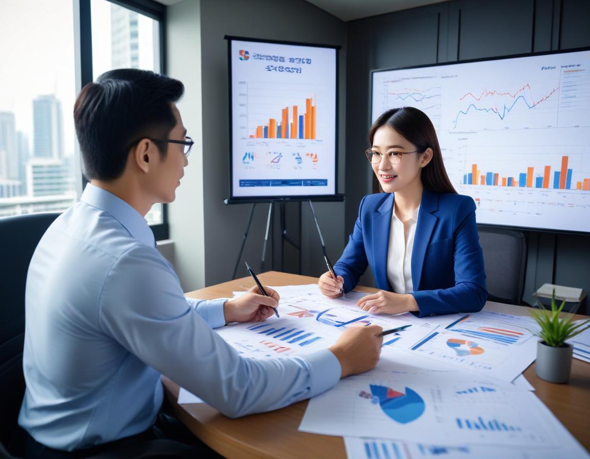 นักธุรกิจหนุ่มกำลังวิเคราะห์แผนประกันชีวิต การออม และผลประโยชน์จากการลดหย่อนภาษี