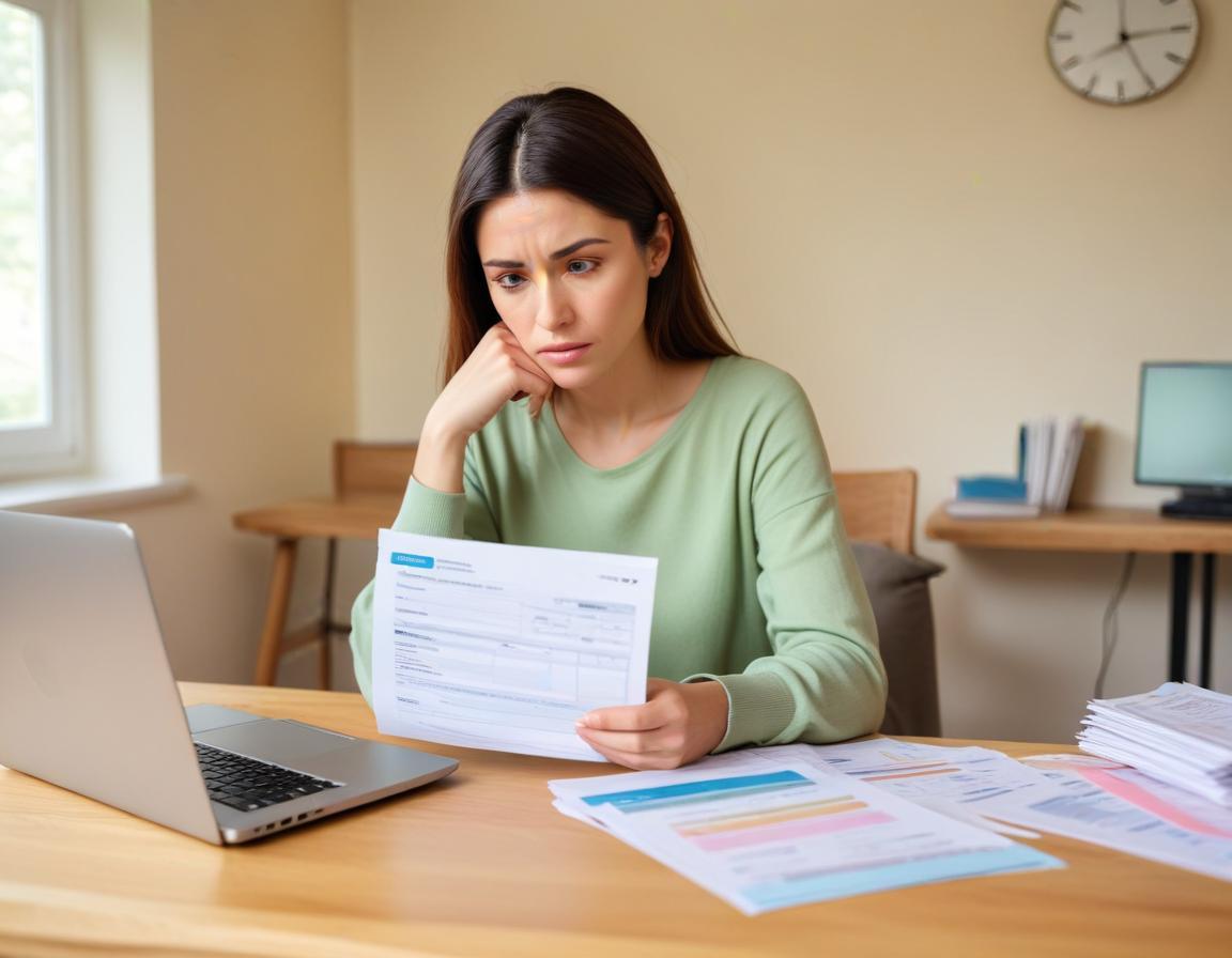 บุคคลกำลังตรวจสอบรายงานเครดิตเพื่อพิจารณาการรีไฟแนนซ์บ้านในสภาพการเงินปัจจุบัน