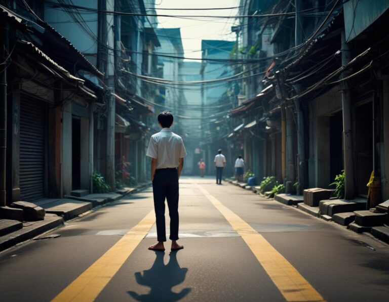 รูปภาพเมืองคราวแสงนีออนที่สวยงามและใส่ใจรายละเอียดถ่ายด้วยกล้อง Sony Alpha 1 ชัดเจน