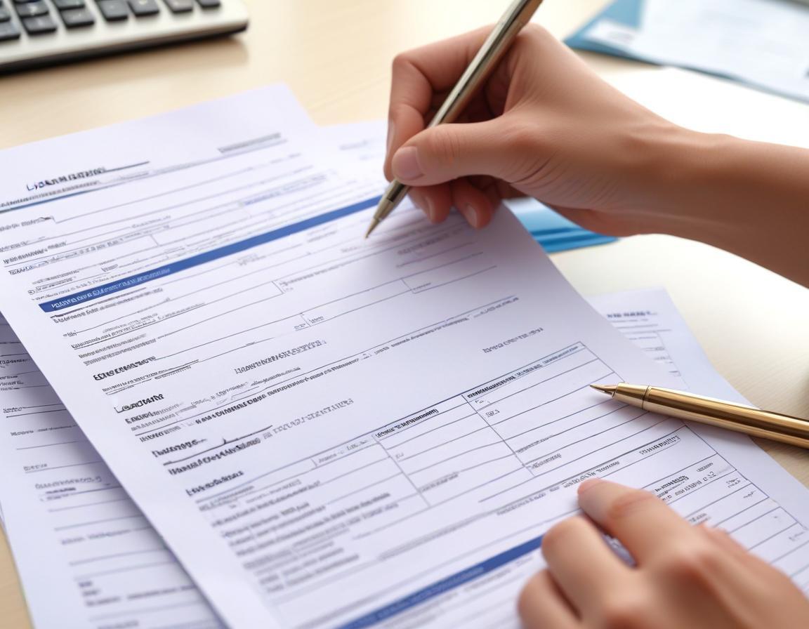 แบบฟอร์มคำขอลดดอกเบี้ยบ้านมุมใกล้ มีข้อความภาษาไทยและปากกาบนโต๊ะ