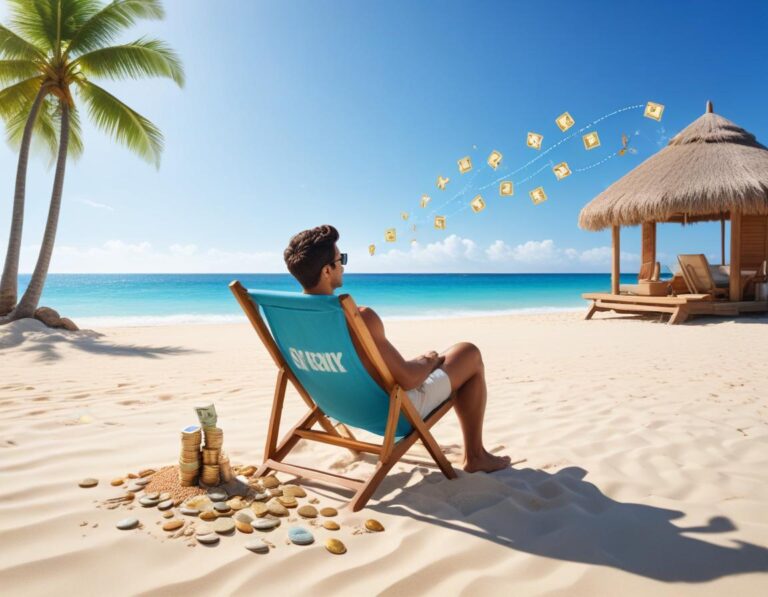 คนทำงานอย่างสบายๆดื่มกาแฟในบ้านทำงานสไตล์โมเดิร์น แสงแสงแทรกเข้ามานุ่มนวล จากหน้าต่างคอมพิวเตอร์ซึ่งเกิดแสงสว่างอบอุ่นในห้องทำงานที่ออกแบบสวยงาม.