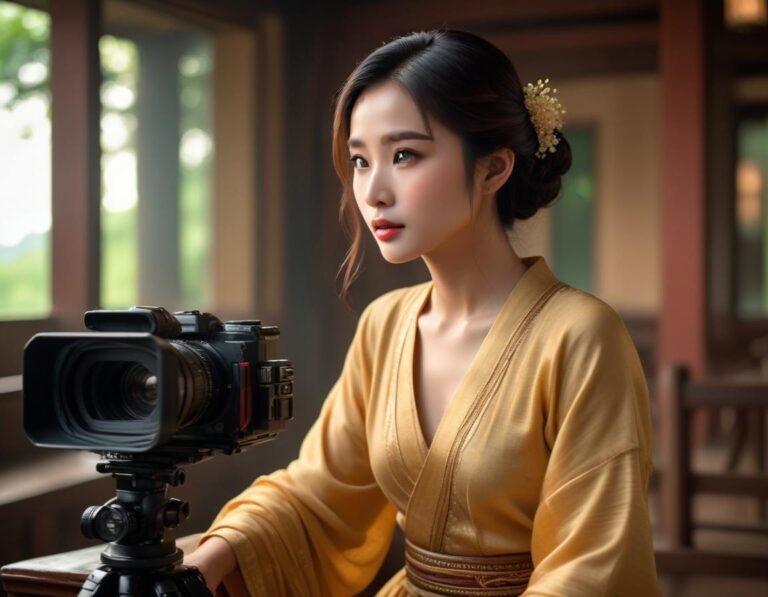 การวางแผนการเงินอย่างรอบครั้ง โดยผู้หญิงหนุ่มใสโรยเงินไส้และเครื่องคิดเลข ความสนใจและความมุ่งมั่นชัดเจนในสายตา