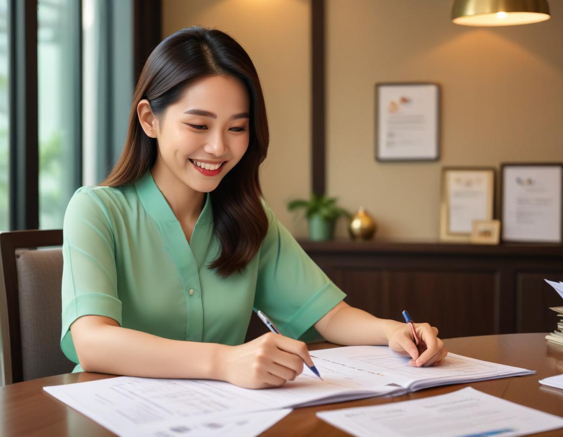 มือถือกรมธรรม์ประกันชีวิตพร้อมเหรียญและเครื่องคิดเลขบนโต๊ะ