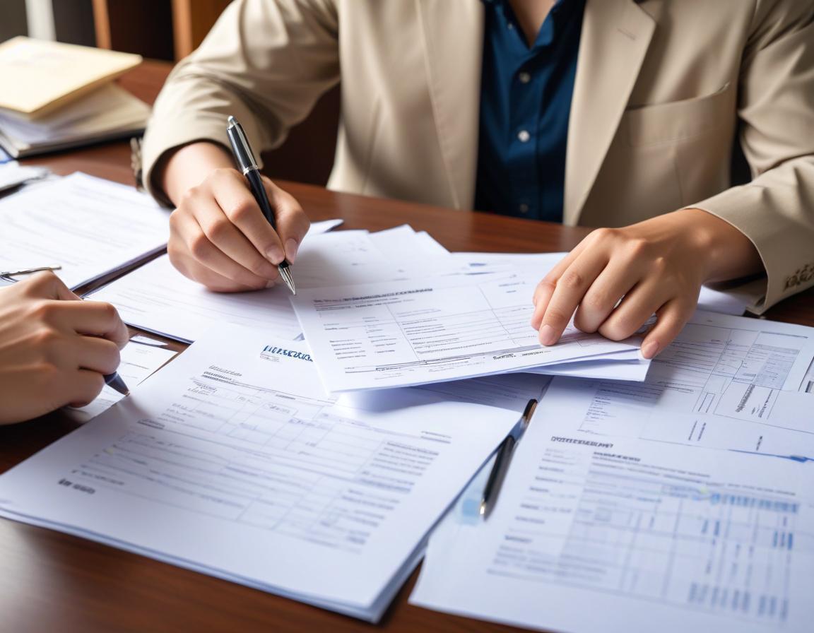 เอกสารที่จำเป็นสำหรับการรีไฟแนนซ์รถ มีรายการเอกสารเรียงในพื้นหลังสีฟ้า