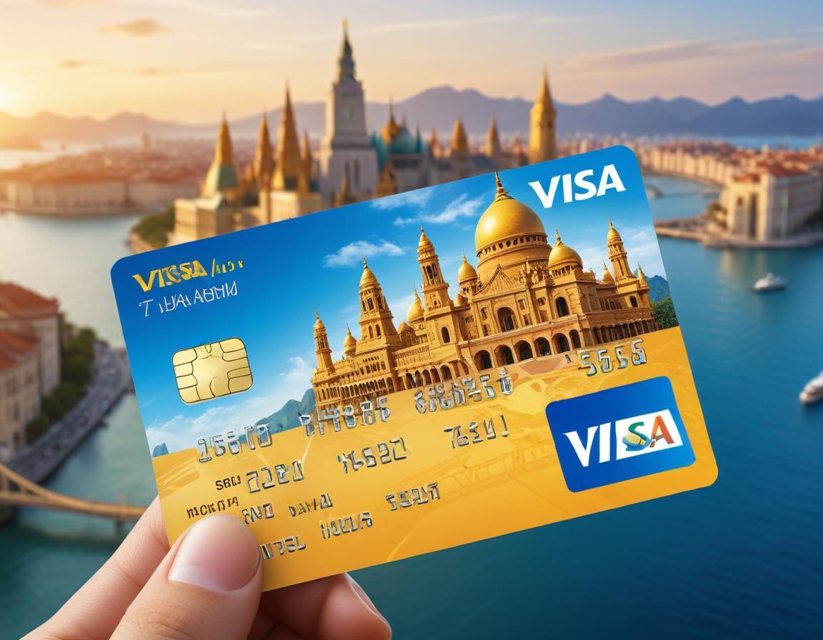 โลโก้บัตรเครดิต Visa และ Mastercard พร้อมข้อความเกี่ยวกับการยอมรับและความปลอดภัยทั่วโลก