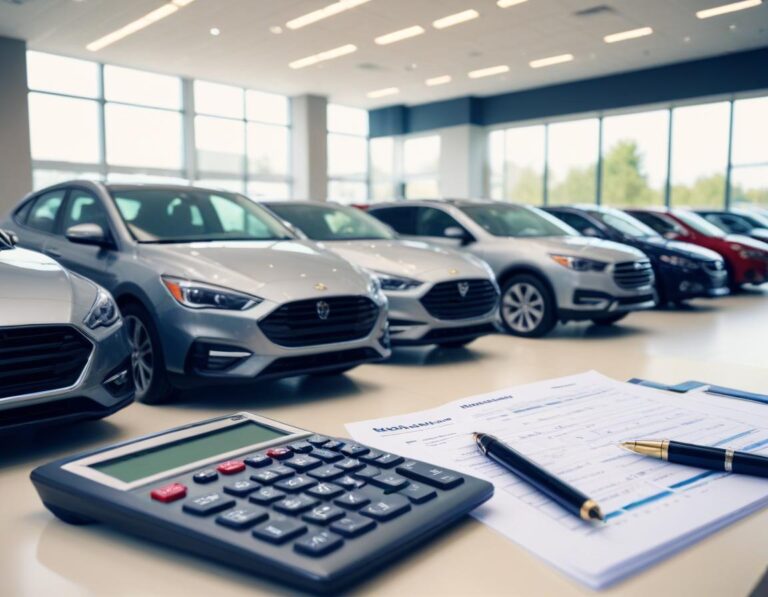 รถสปอร์ตที่ดูล้ำลึกในวิถีของภูเขาสวยงามในตอนพระอาทิตย์ตกลงลงและทองแสงที่สวยงาม