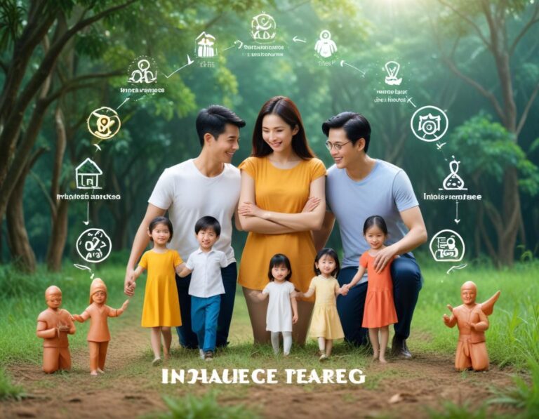 ภาพบรรยากาศสวยงดงามในสวนญี่ปุ่นที่สงบ ภาพเห็นคนนั่งสมันสมานใต้ต้นซากุระอุดมสมบูรณ์