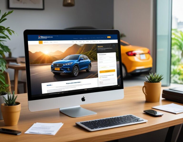 เมืองในอนาคตที่แฟลตที่มีรถบินว่างๆ ขี่ผ่านอาคารที่ไฟสวยงาม