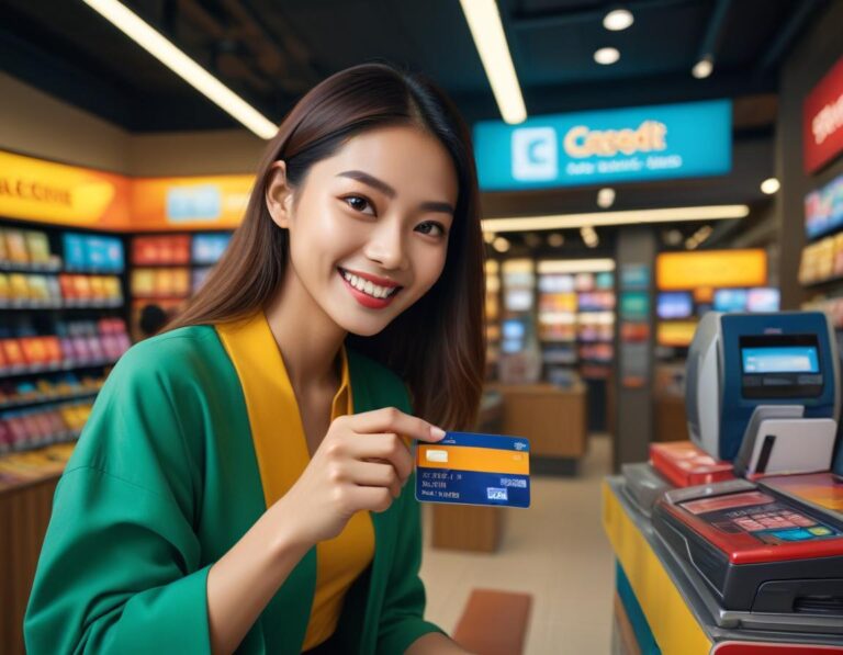 บัตรเครดิตหรู ที่มี ข้อความ เงินเดือน 12000 เปรียบกับ วอลเล็ตเก่า และ เหรียญ สะท้อน ความต่าง ระหว่าง ความสะดวก กับ ชีวิตประจำวัน