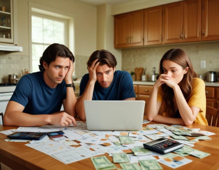 ภาพถ่าย เหมือนจริง แสดง เหตุการณ์ เจ้าหนี้ ยึด ทรัพย์สิน สมรส จาก หนี้ บัตรเครดิต ความ ตึงเครียด ทาง อารมณ์