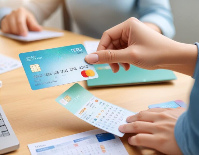 บุคคล ยืน เงียบ คิด หน้า กอง บัตรเครดิต ที่ หมดอายุ แสดง สับสน และ มุ่งมั่น ตัดสินใจ