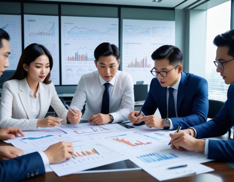 เมือง อนาคต ยาม คืน เต็มไปด้วย นีออน โฮโลกราฟิก รถ ลอย ฟ้า ขอบฟ้า ผู้คน ใช้งาน AR