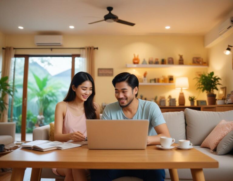 ถนน ชานเมือง ยามค่ำ บ้าน เก่าวินเทจ สวย เงียบสงบ ต้นไม้ สองข้าง เรียง ตามทาง ไฟถนน อุ่น ส่อง หน้าบ้าน