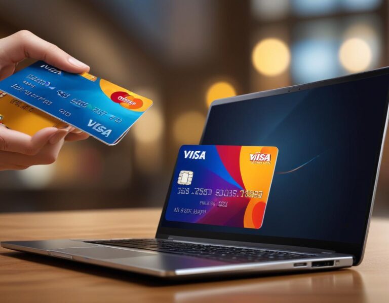 ภาพถ่ายคมชัด เปรียบเทียบบัตร Visa กับ Mastercard เน้น ดีไซน์ โลโก้ ผิวสัมผัส และคุณลักษณะต่างๆ