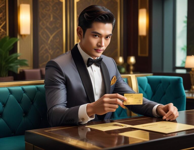 ฉากเมืองอนาคตสว่างนีออน มีผู้คนหลากหลายโต้ตอบกับ AI และ VR บัตร wisdom สื่อถึง ปี 2025